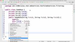 Master Microservices with Spring Boot and Spring Cloud - Step 24 – Implementing Static Filtering for RESTful Service Instructional Video
