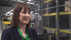 Rachel Reeves clip on visit to Warner Brothers Studios in Watford News Clip