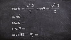 Evaluate functions using cofunction and trig identities Instructional Video