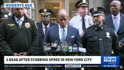 Police, mayor provide updates on New York City stabbing spree News Clip