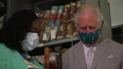 Prince Charles at the Barbados national archives tour News Clip