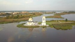 Savior Transfiguration the church Stock Footage