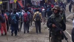 CLEAN : Huge Hindu pilgrimage in restive Indian-administered Kashmir begins News Clip