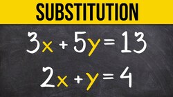 Learn to solve a system of equations using substitution Instructional Video