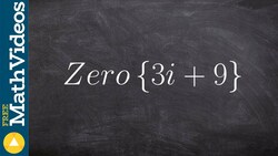 Write the equation of the polynomial given the zeros Instructional Video