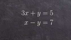 Solving a linear system of two equations by graphing Instructional Video
