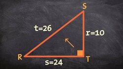 How to determine the three trigonometric ratios for a triangle Instructional Video