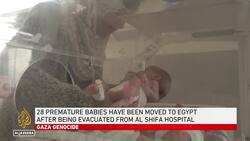 Gaza premature babies evacuated: 28 moved from al-Shifa hospital to Egypt News Clip