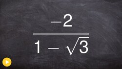 Rationalize the denominator to simplify a trig expression Instructional Video
