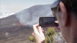 Volcano spews lava and smoke on Reunion Island News Clip