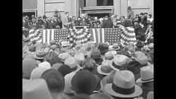 Democratic presidential candidate Franklin D. Roosevelt visits Butte, MT, during campaign News Clip