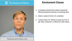 Emolument Clause Instructional Video