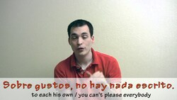 How to say "to each his own" in Spanish (Día 57) Instructional Video