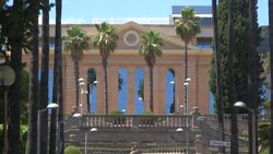 CLEAN : Images of Barcelona hospital where the former Angolan president has reportedly been admitted News Clip