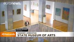 The State Musuem of Arts in Tashkent, Uzbekistan News Clip