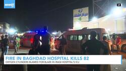 Fire in Baghdad COVID-19 Hospital Unit Kills 82, Injures 110 News Clip