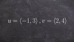 Learn how to add two vectors using the parallelogram method Instructional Video