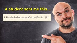 I'm having trouble finding the extrema Instructional Video