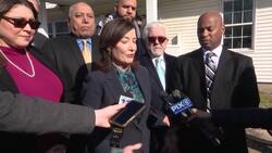 Gov. Hochul visits Melville mosque where angry outburst occurred News Clip