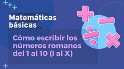 Cómo escribir los números romanos del 1 al 10 (I al X) Instructional Video