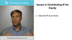 Contributing Intellectual Property for Equity Instructional Video