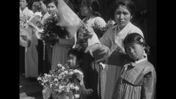 South Korean President Syngman Rhee and welcoming women for unseen Ethiopian troops arriving to join UN Forces in Korea News Clip