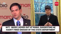 Trump Cabinet Erupts; Elon Clashes With Secy Rubio | President Steps In, Lashes Out At Reporter News Clip