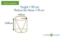 Finding the Volume of a Cone Instructional Video