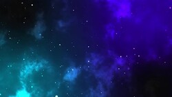 Abstract blue particles in space Stock Footage