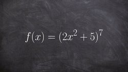 How to take the derivative using the chain rule in calculus Instructional Video