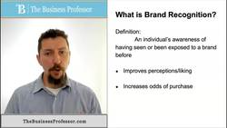 Marketing - What is Brand Recognition? Instructional Video