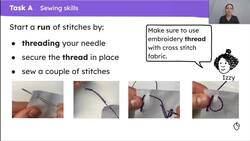 Fabric joining and cutting techniques Instructional Video