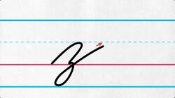Lowercase Cursive Letter z Instructional Video