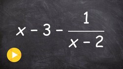 Subtracting Functions and finding the domain in interval notation Instructional Video