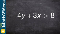 Graphing an inequality when it is in standard form ex 14 Instructional Video