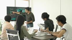 Business people meeting team together. Businessman and businesswoman sharing ideas together, middle east or transcontinental region centered on western asia. Stock Footage