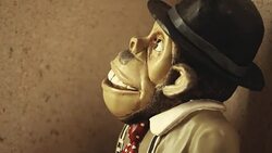 Monkey figure hd footage Stock Footage