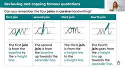 Practising handwriting with more famous quotations Instructional Video