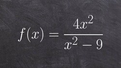 Graph a rational function and determine the horizontal and vertical asymptotes Instructional Video