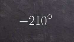 How to determine one positive and one negative coterminal angle Instructional Video