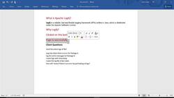 Selenium WebDriver with Java - Basics to Advanced and Frameworks - What is log4j and its Usage in Selenium Framework Instructional Video