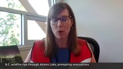 Fires rip through 2 B.C. communities with the help of strong winds News Clip