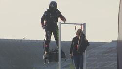 French inventor Franky Zapata crosses Channel News Clip