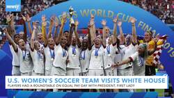 U.S. Women's Soccer Team Visits White House On Equal Pay Day News Clip