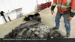 Saskatchewan farmer finds part of a SpaceX rocket in his field News Clip
