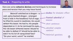 Writing the first half of the climax and resolution of 'Beowulf and the dragon' Instructional Video