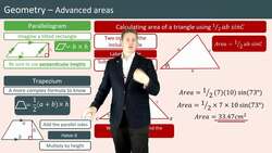 Advanced Geometry: Parallelograms, Trapeziums, and Triangles Instructional Video