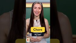 Can you Pronounce Chore? #shorts Instructional Video