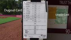 Baseball Dugout Cards - Better than Lineup Cards for Teams? Instructional Video