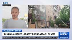 Russia launches largest drone attack of war on Ukraine News Clip